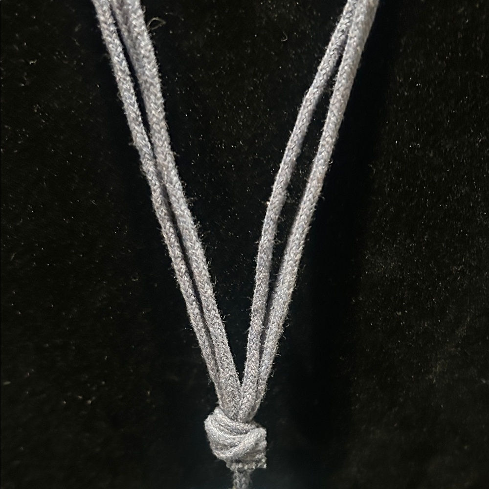 Christopher & Banks Blue and Silver Beaded Necklace - Picture 5 of 15
